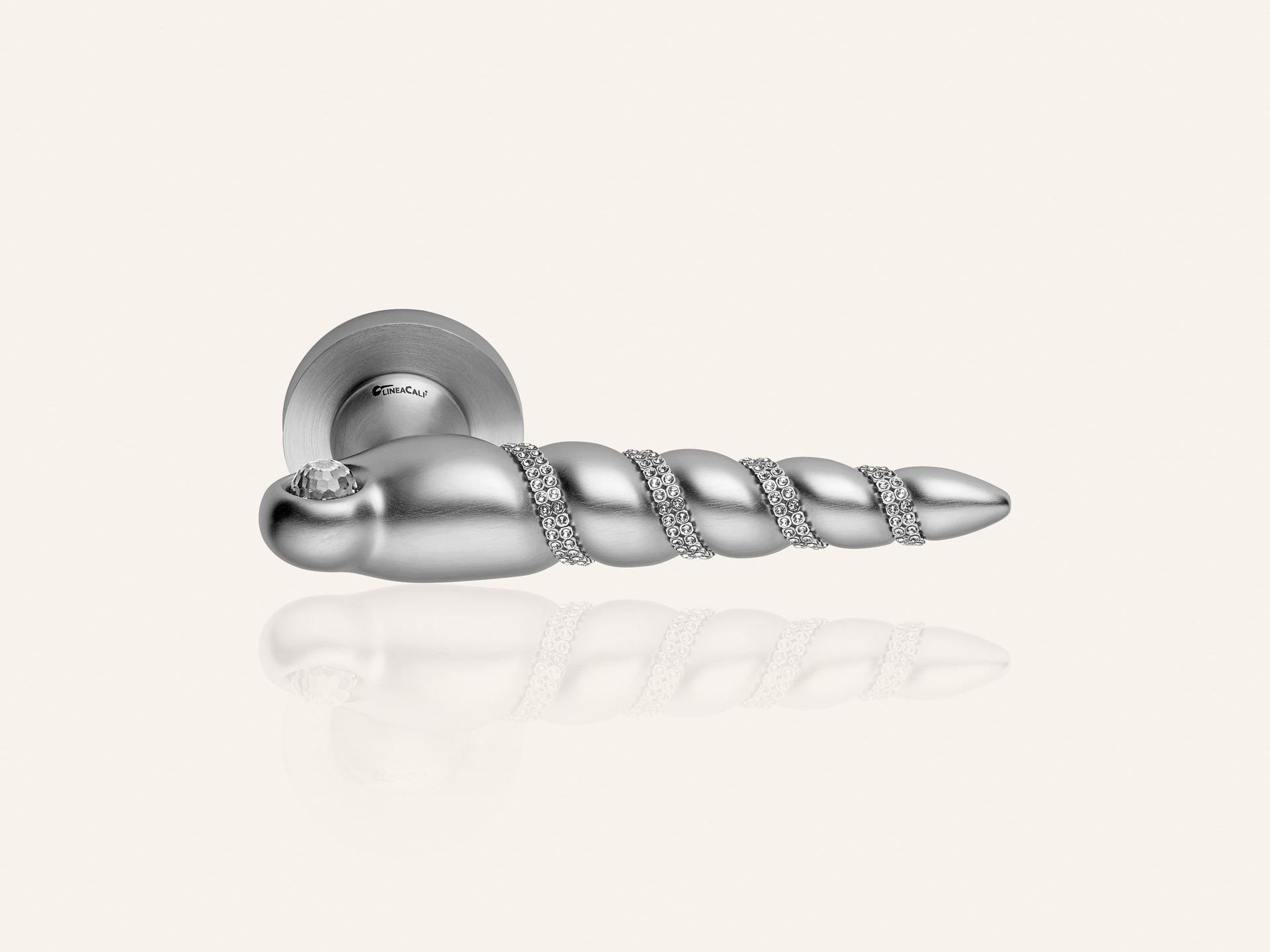 Хромированная латунная ручка с кристаллами Swarovski® на розетке с насадкой LINEA CALI' Shell Mesh ARCH-00107538 - Вид №5