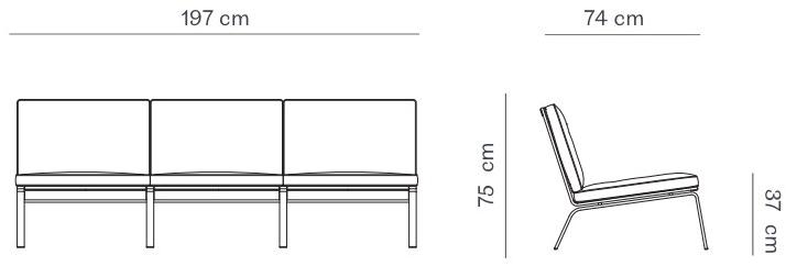 NORR11 3-х местный кожаный диван Man sun-id-1382837 - Вид №3