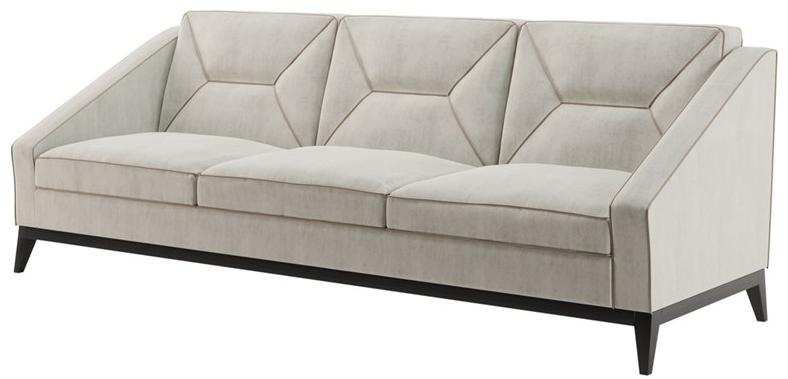 FRATO 3-х местный бархатный диван  Fup220009aag  - Вид №1