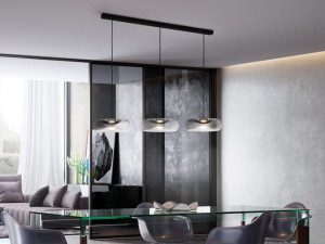 Стеклянный светодиодный подвесной светильник