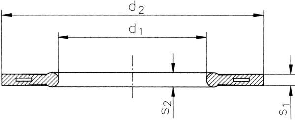 SANIT 471414006 Профильное уплотнение СДР 17.6 / 17 - EPDM, со стальным сердечником  - Вид №1