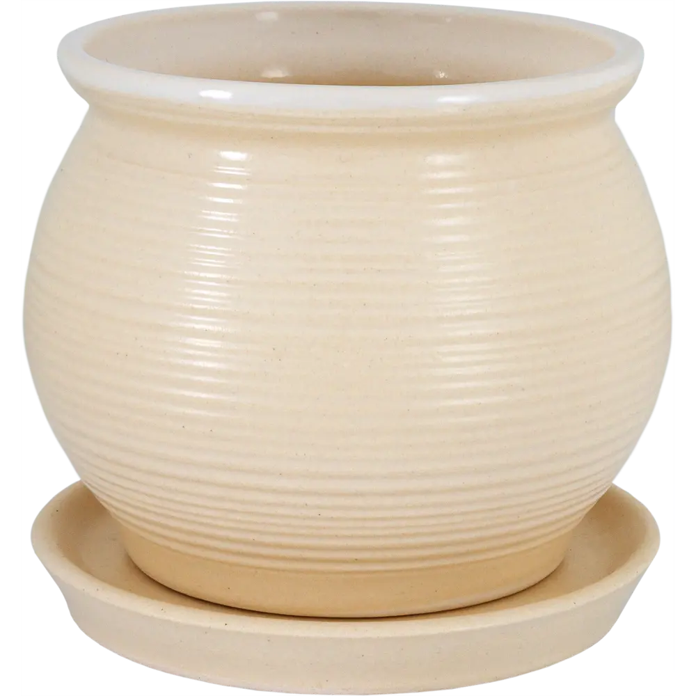 Santreyd Марс — керамический горшок с поддоном для комнатных растений 16141449 STLM-0006587