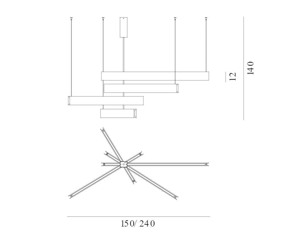 Открытый подвесной светильник из красного дерева Exteta Эльба ARCH-00014551 - Вид №3