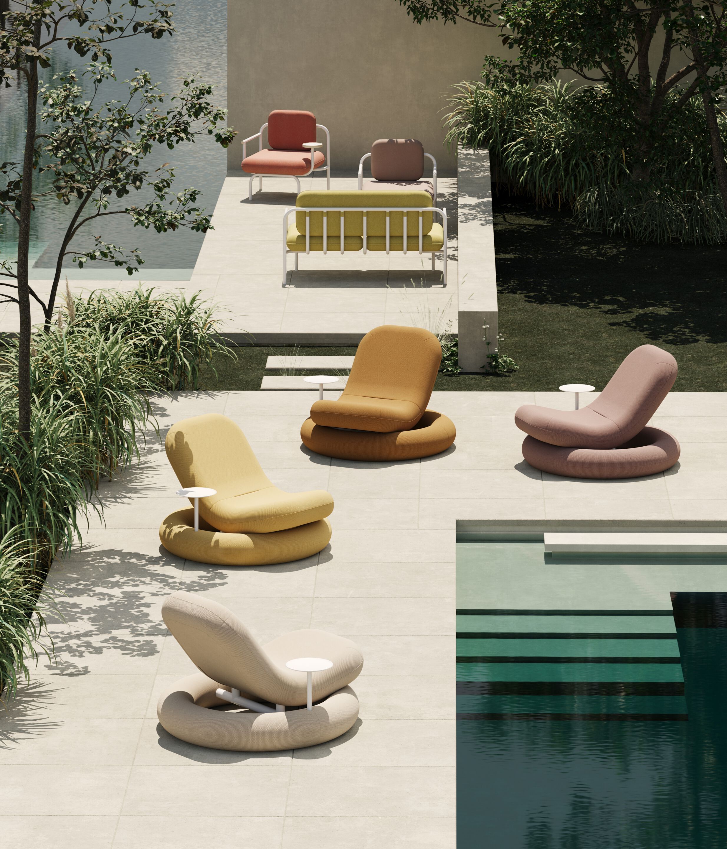 Тканевое садовое кресло Joyf бассейн ARCH-00102327 - Вид №7