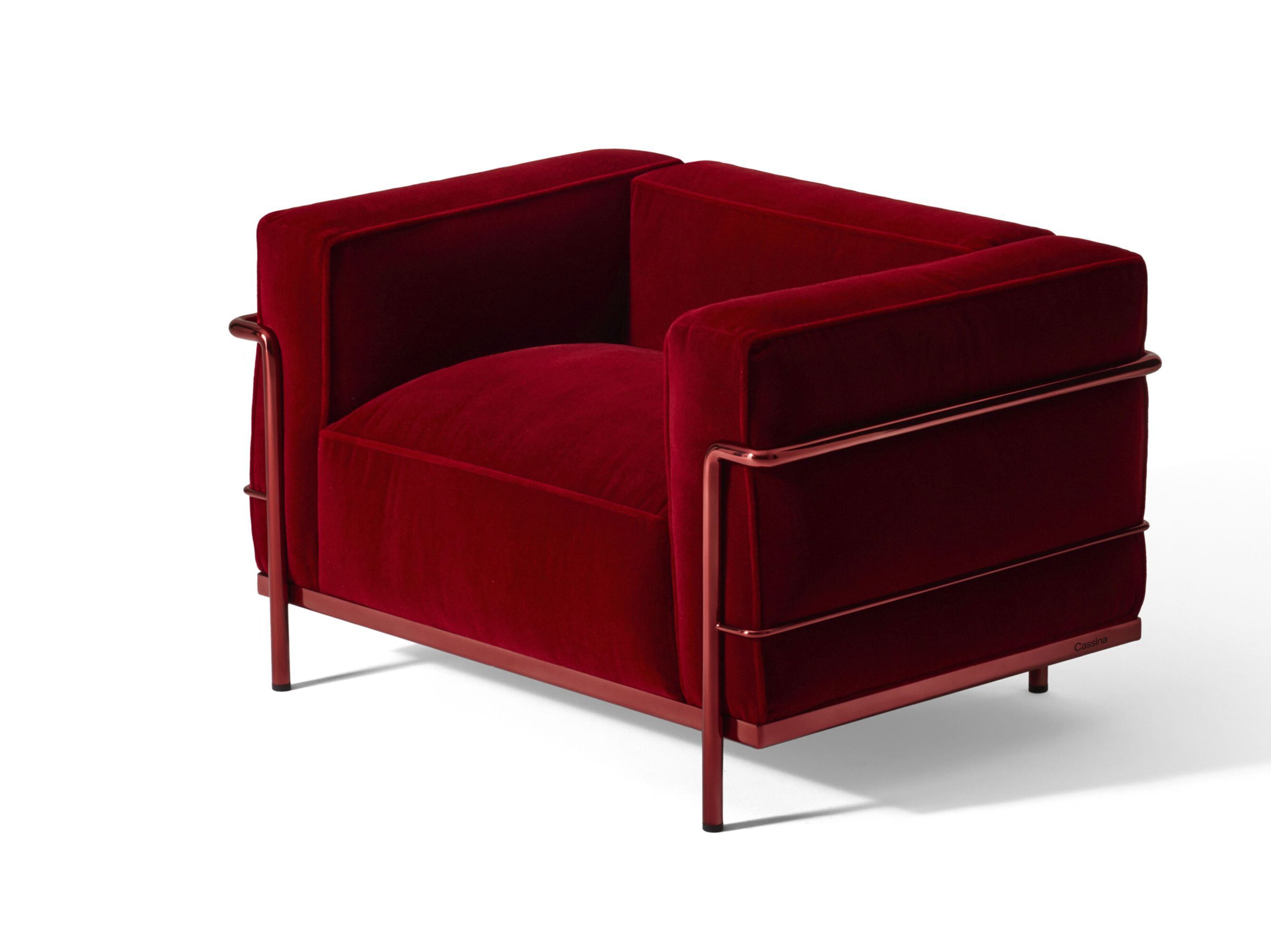 Бархатное кресло с подлокотниками CASSINA LC ARCH-00023763 - Вид №8