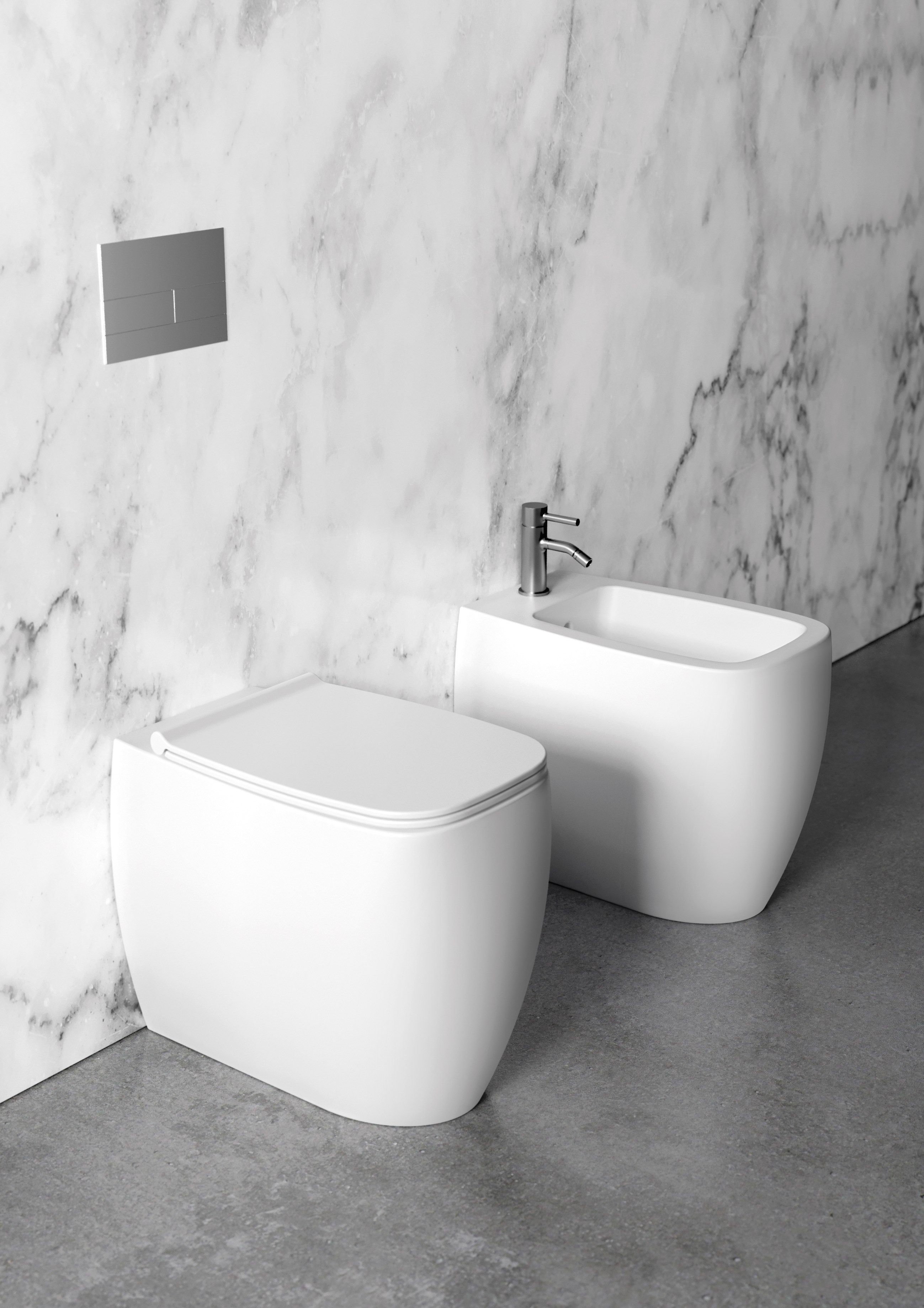 Напольное керамическое биде Alice Ceramica NUR ARCH-00020012 - Вид №2