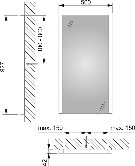 14296001500 Зеркало с подсветкой KEUCO Royal Reflex.2 - Вид №2