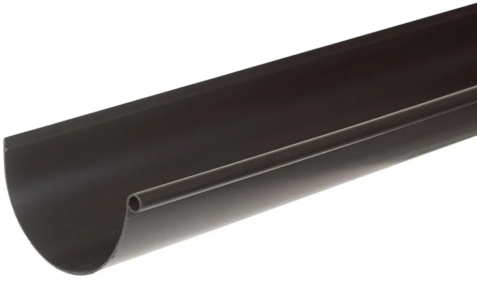 81931297 Желоб водосточный 2 м 125 мм цвет коричневый STLM-1017028