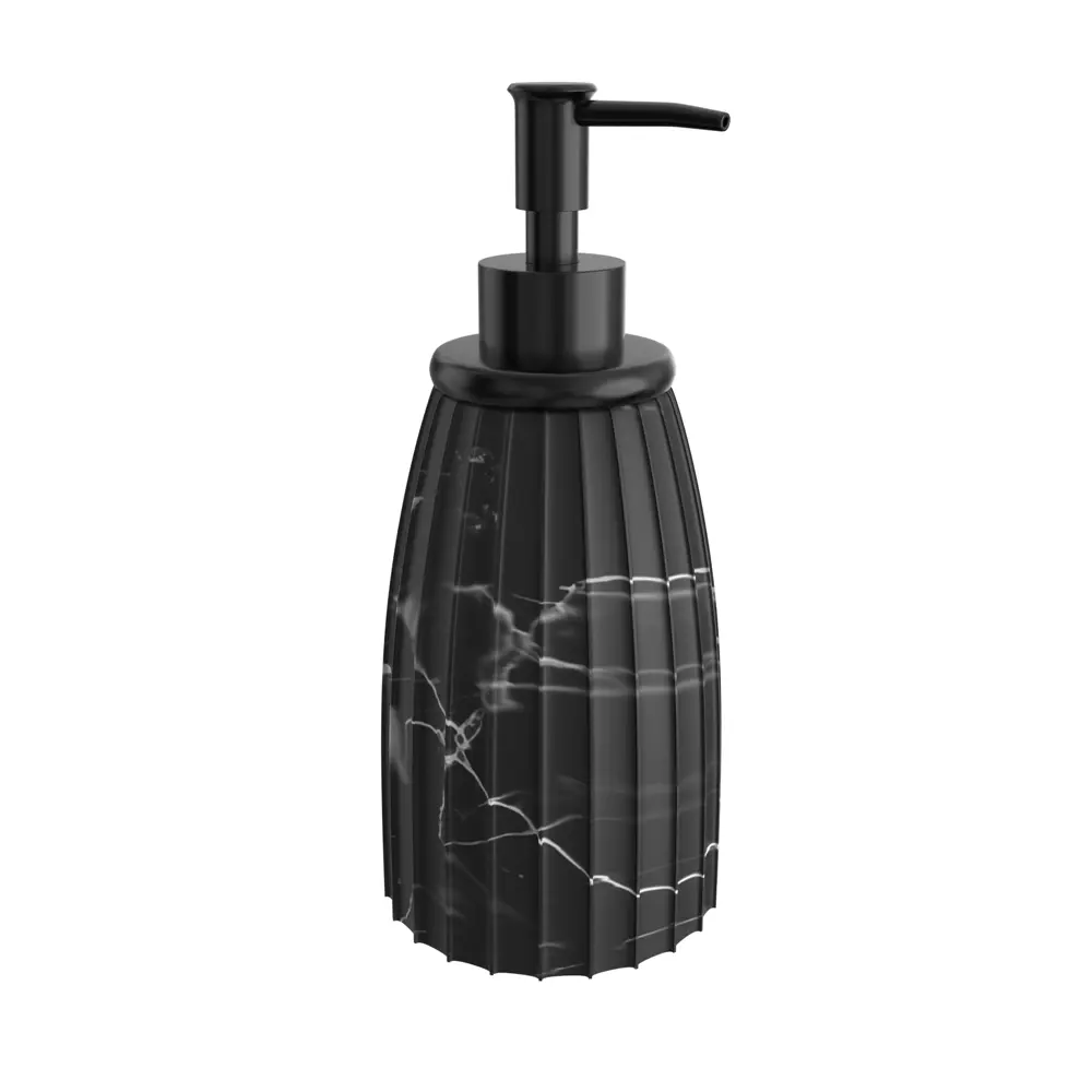 Настольный дозатор для жидкого мыла Lemer Marble в мраморном стиле 86881075 Black Marble STLM-0072297