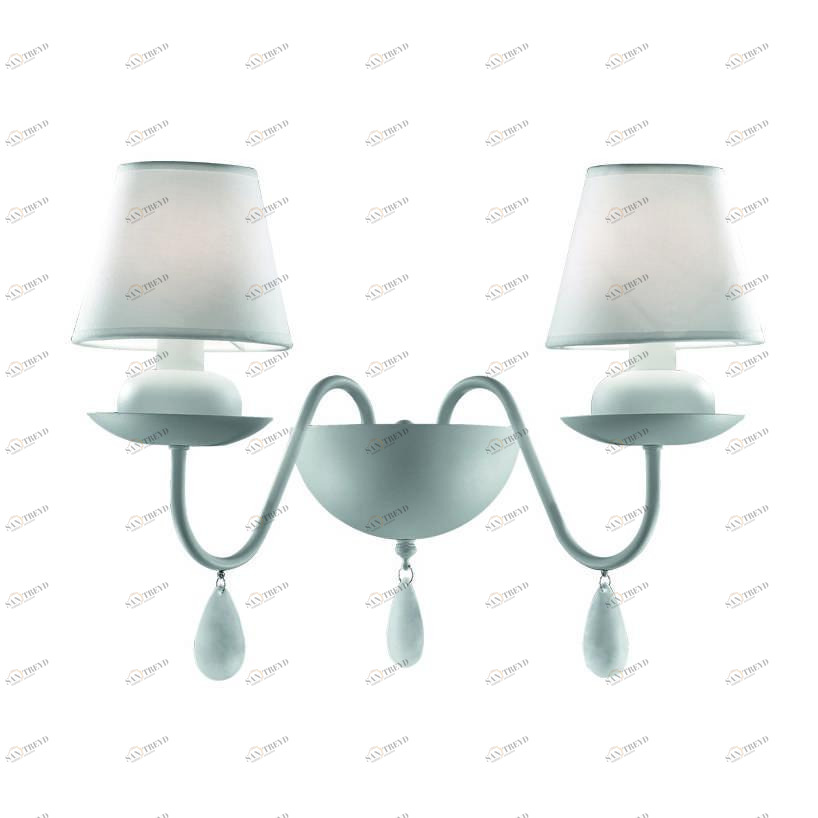 Бра Ideal Lux Blanche AP2 Bianco IDEAL LUX  077583 Белый 