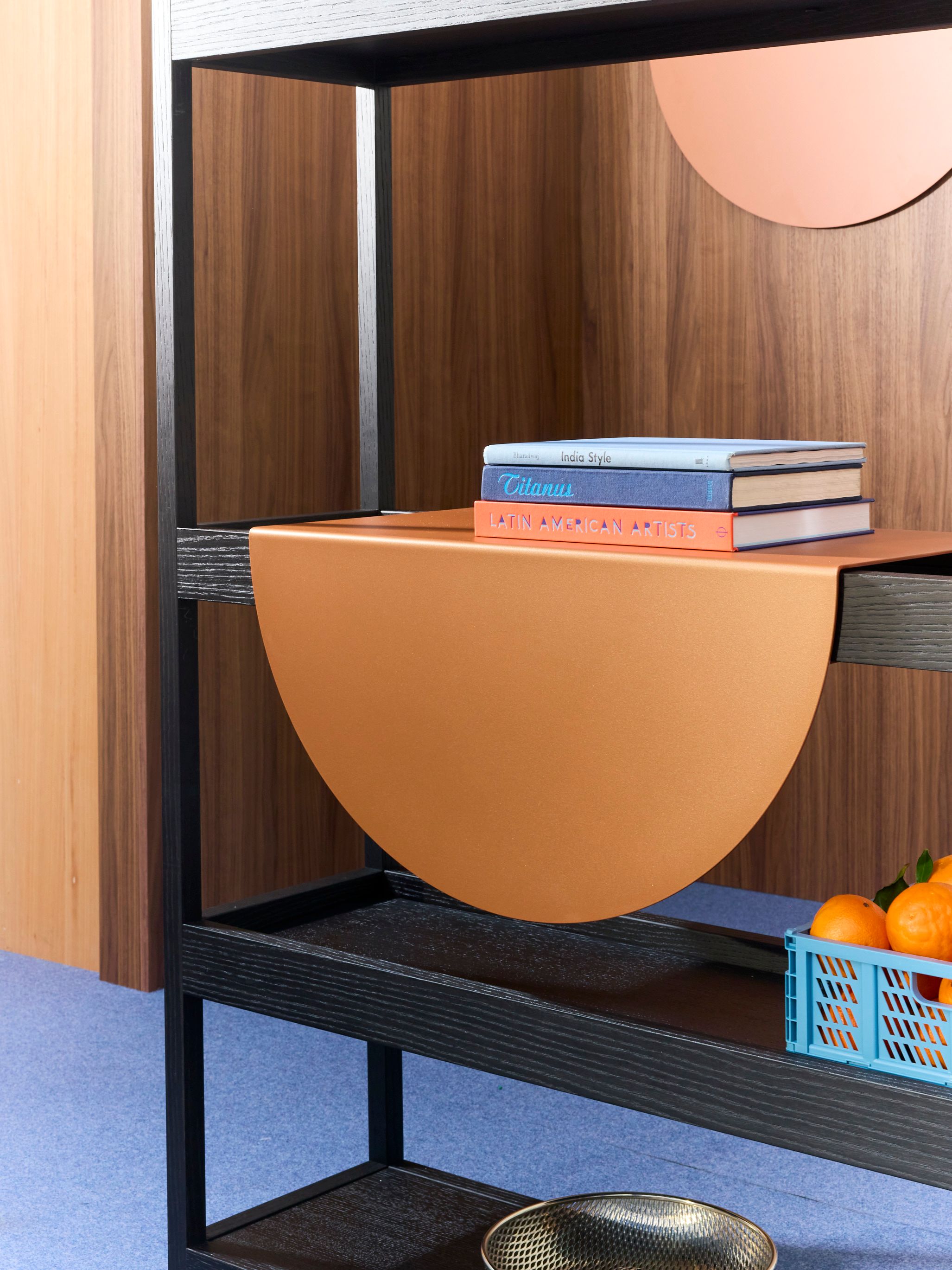 Секционный книжный шкаф из шпона XILIA BUBBLE ARCH-00128471 - Вид №3