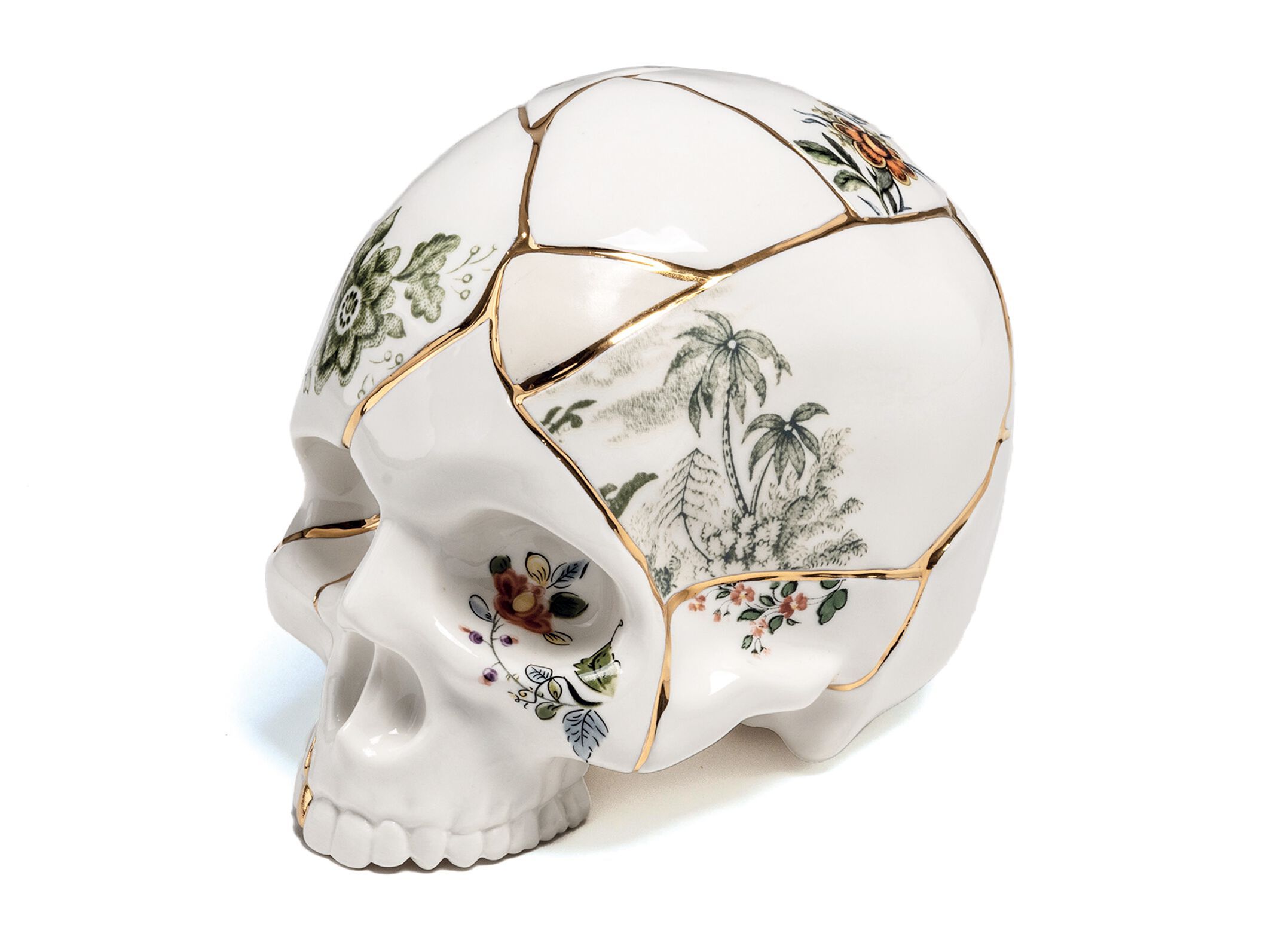 Фарфоровый череп Seletti Kintsugi ARCH-00018092
