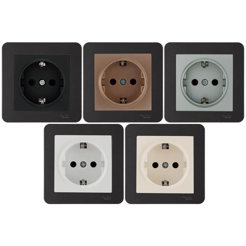 Рамка SYSTEME ELECTRIC W59 Deco для 4 розеток, графит 82593342 STLM-0030835 - Вид №1