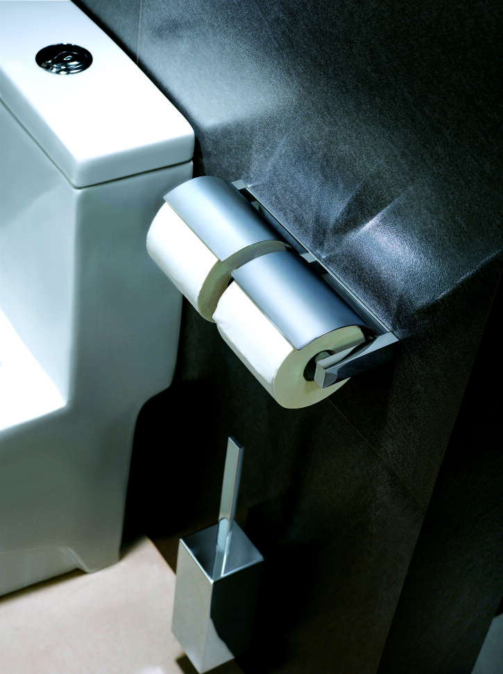 30042A Бумагодержатель двойной подвесной цвет хром LANGBERGER VICO - Вид №2