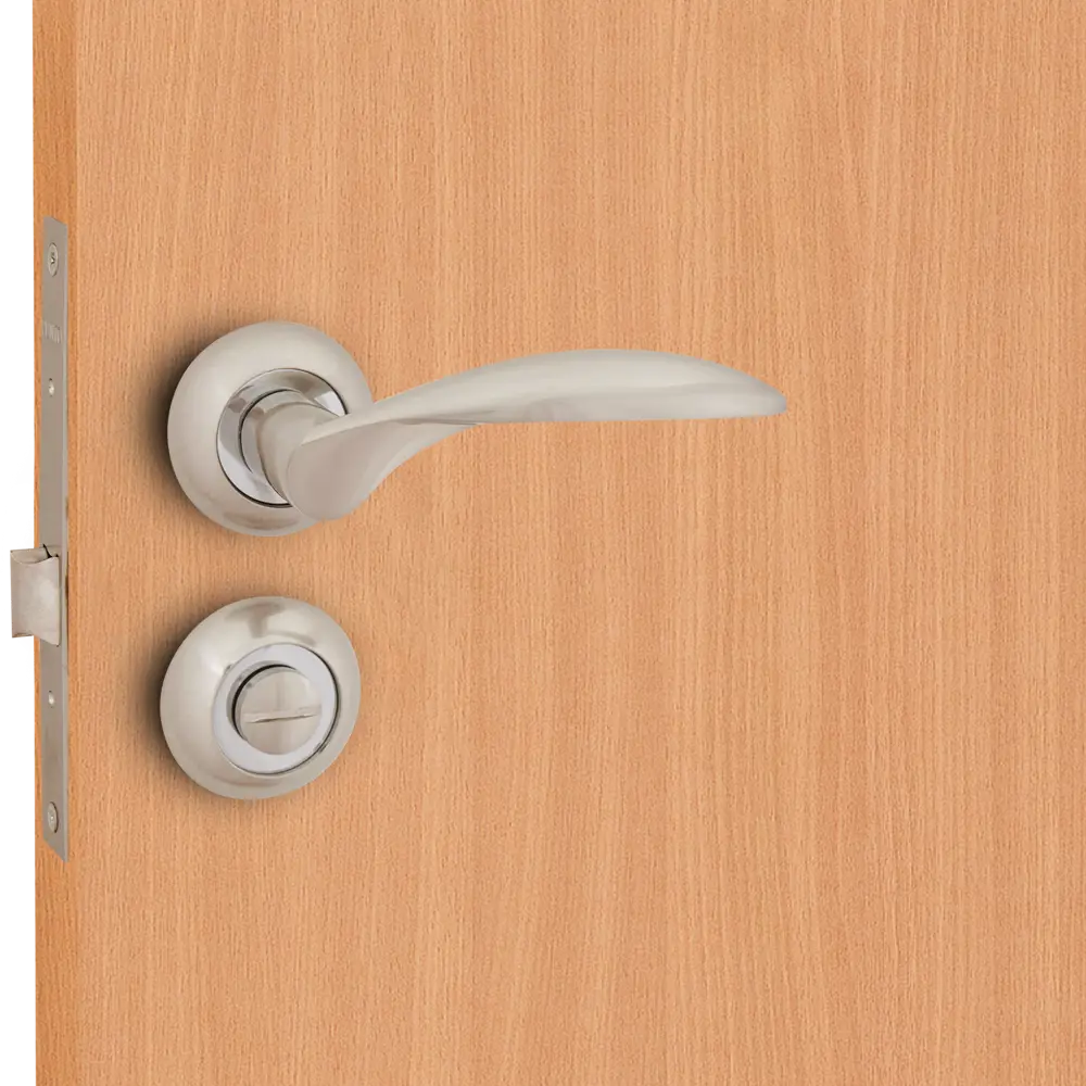 Дверные ручки PUNTO Viola с механизмом запирания в стиле хром/никель 85202300 STLM-0059805 - Вид №7