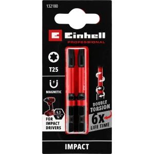 Бита ударная магнитная Einhell 132180 T25x60 мм, 2 шт.