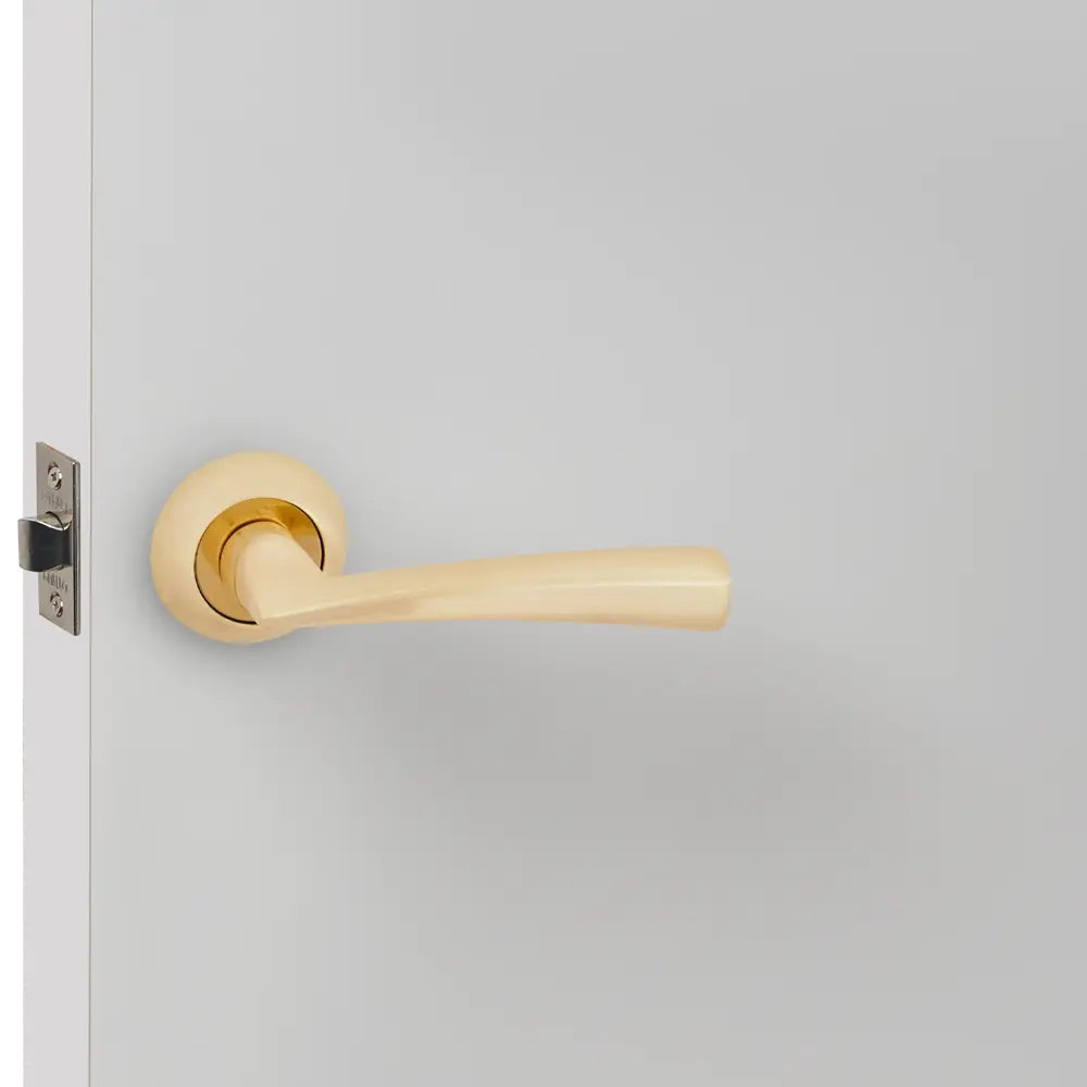 Дверные ручки Punto Coda без запирания цвет матовое золото STLM-2163083 - Вид №4