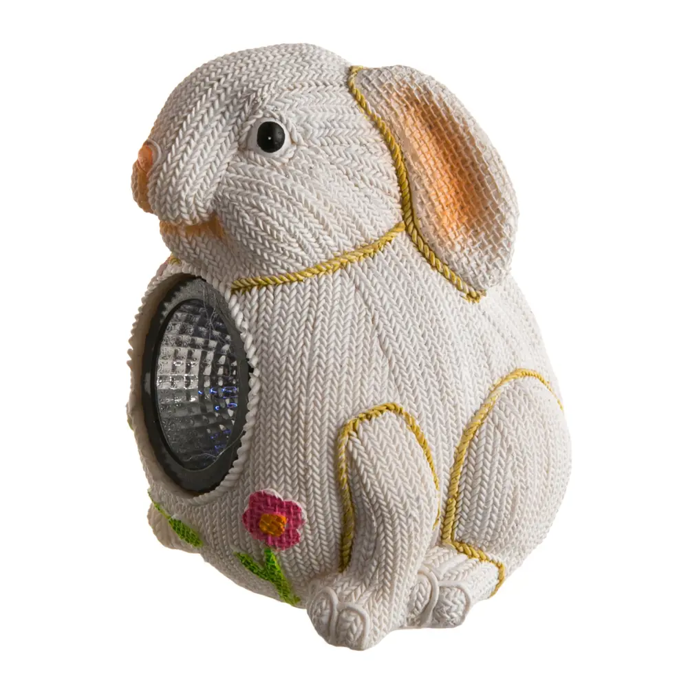 Светильник на солнечных батареях Knitrabbit, 15 см, полирезина/полипропен Santreyd STLM-2099626 - Вид №1