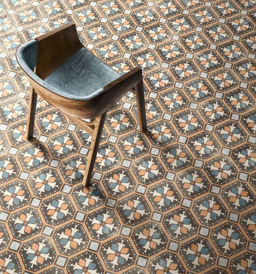 CERAMICA SANT'AGOSTINO Настенная / напольная плитка из керамогранита с эффектом энкаустики Patchwork colors sun-id-1346828 - Вид №1