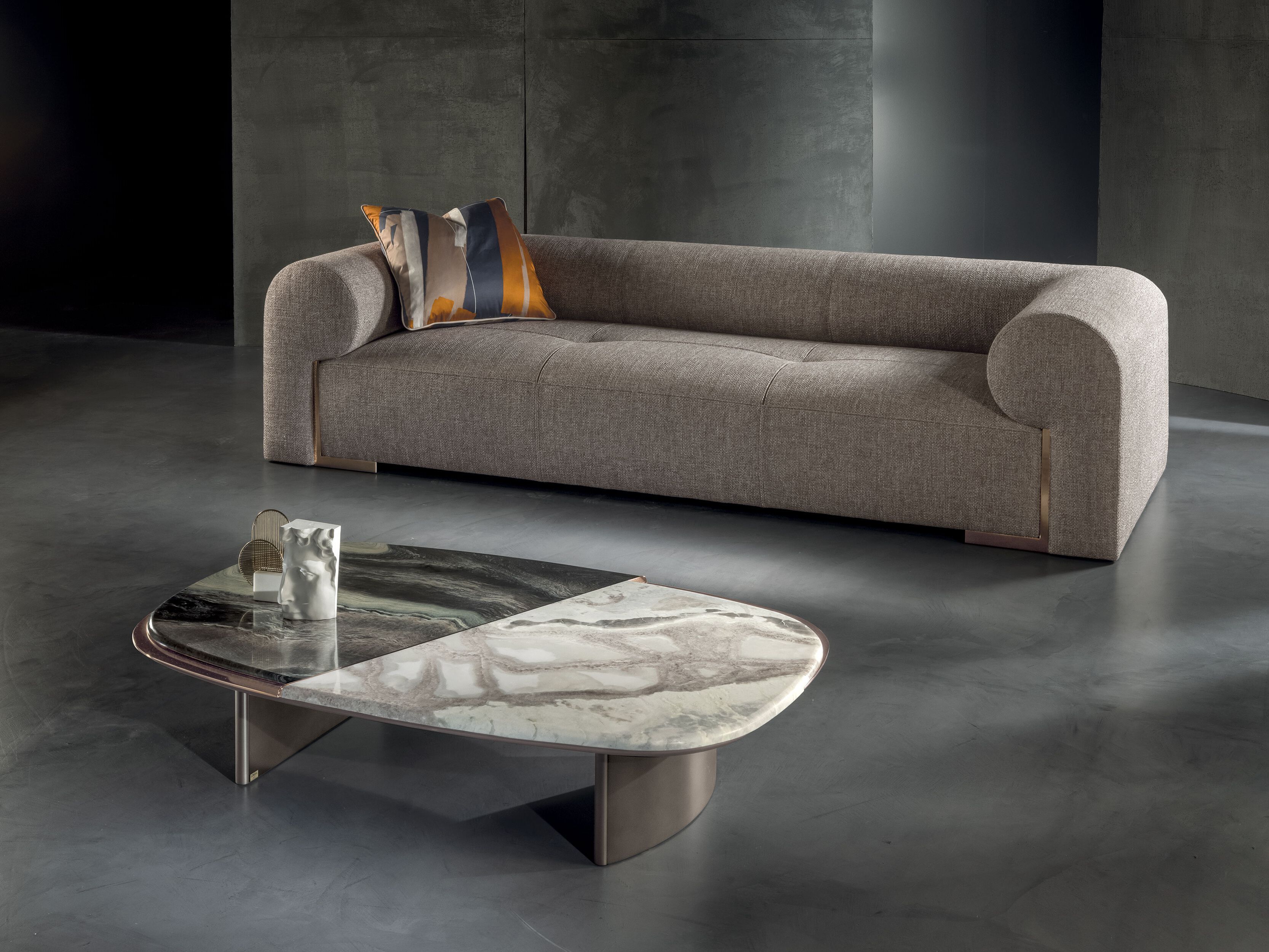 Секционный диван из ткани Longhi Blooming ARCH-00153284 - Вид №6