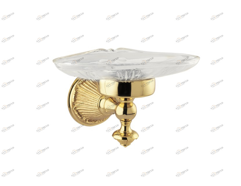 230078.A000.01 Подставка для мыльницы с кристаллом Золото 24К Mestre Versailles