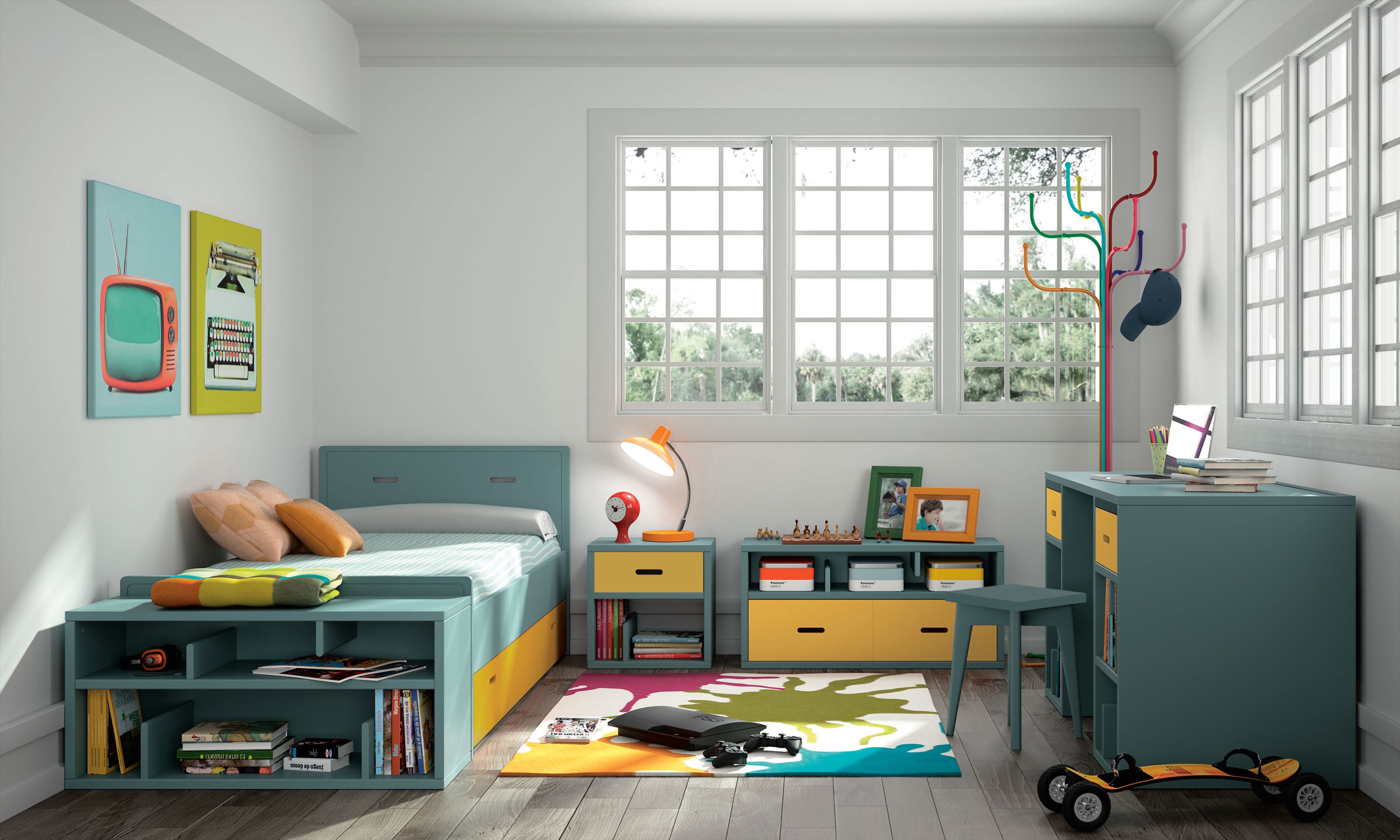 Секционная спальня для мальчиков Mathy by Bols MADAKET ARCH-00068455 - Вид №1