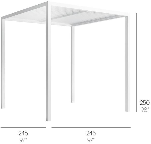 GANDIABLASCO Самонесущая пергола из алюминия Pergola sun-id-1364489 - Вид №2