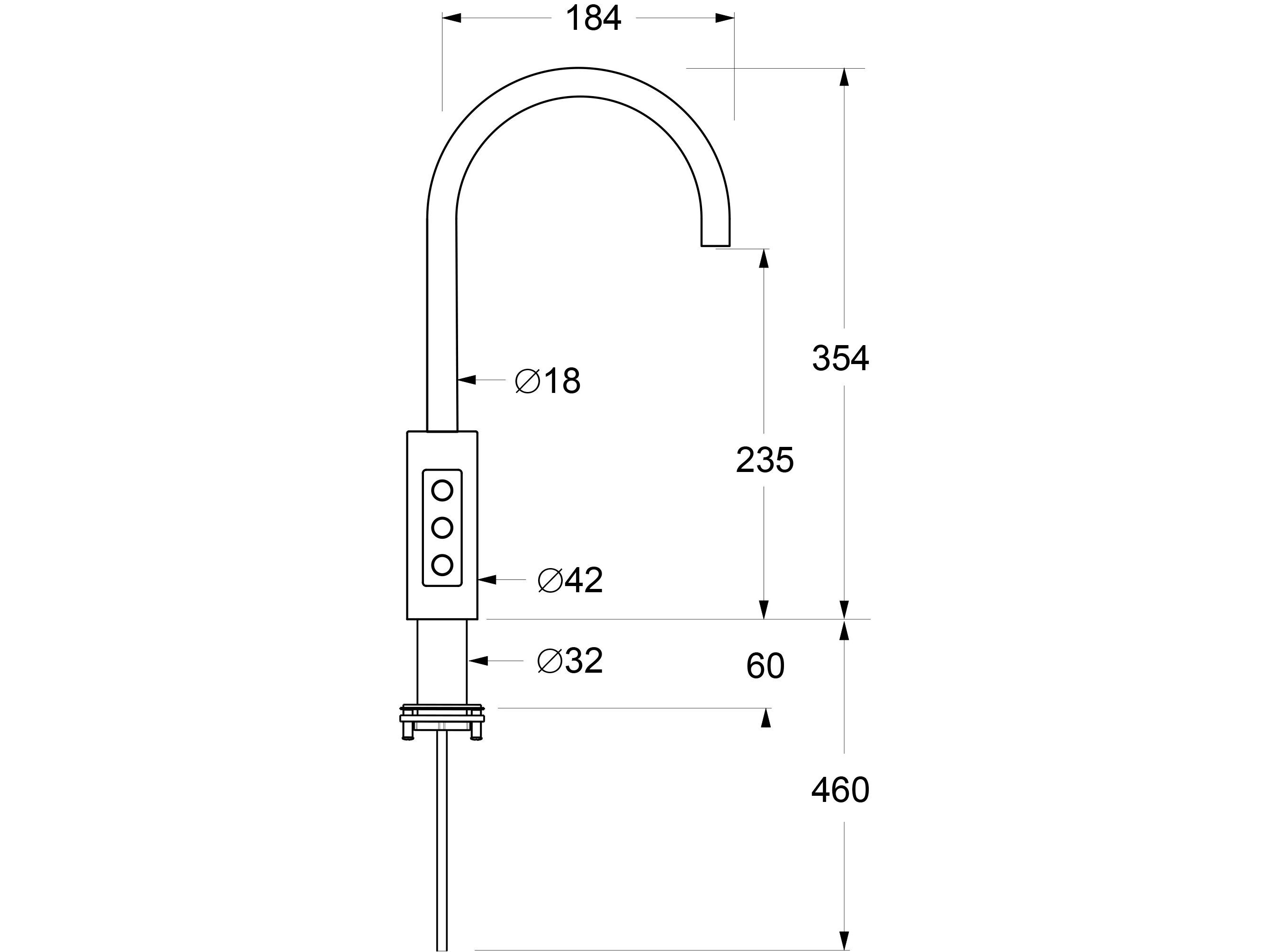 Электронный напольный кухонный кран с очистителем GUGLIELMI RUBINETTERIE чистый ARCH-00047099 - Вид №6