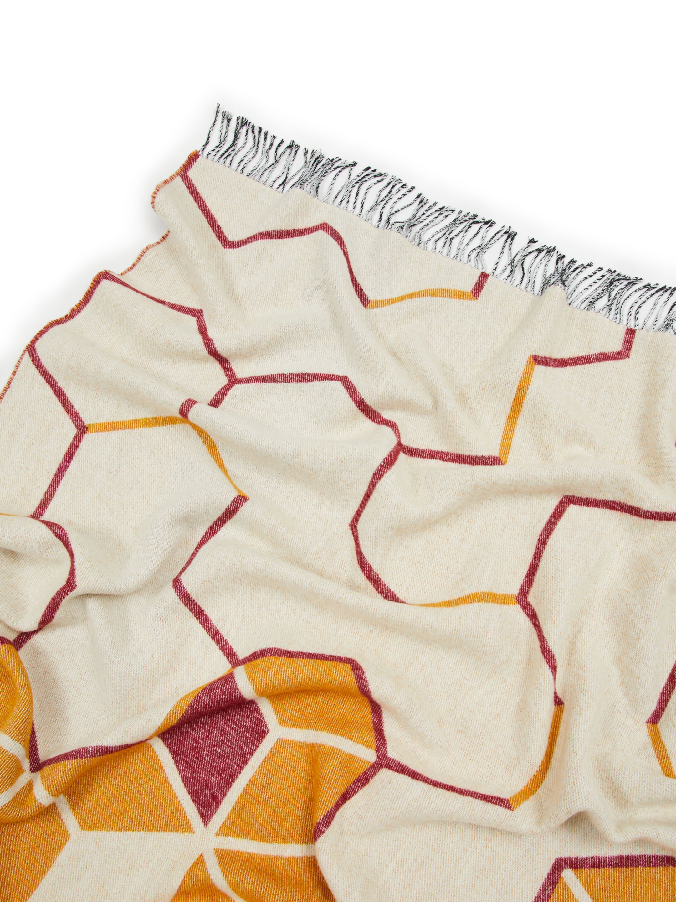 Плед с графическим рисунком из переработанной шерсти Lanerossi Green Label ARCH-00070834 - Вид №8