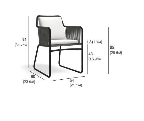 Садовый стул с подлокотниками In Stock Roda ARCH-00009608 - Вид №2