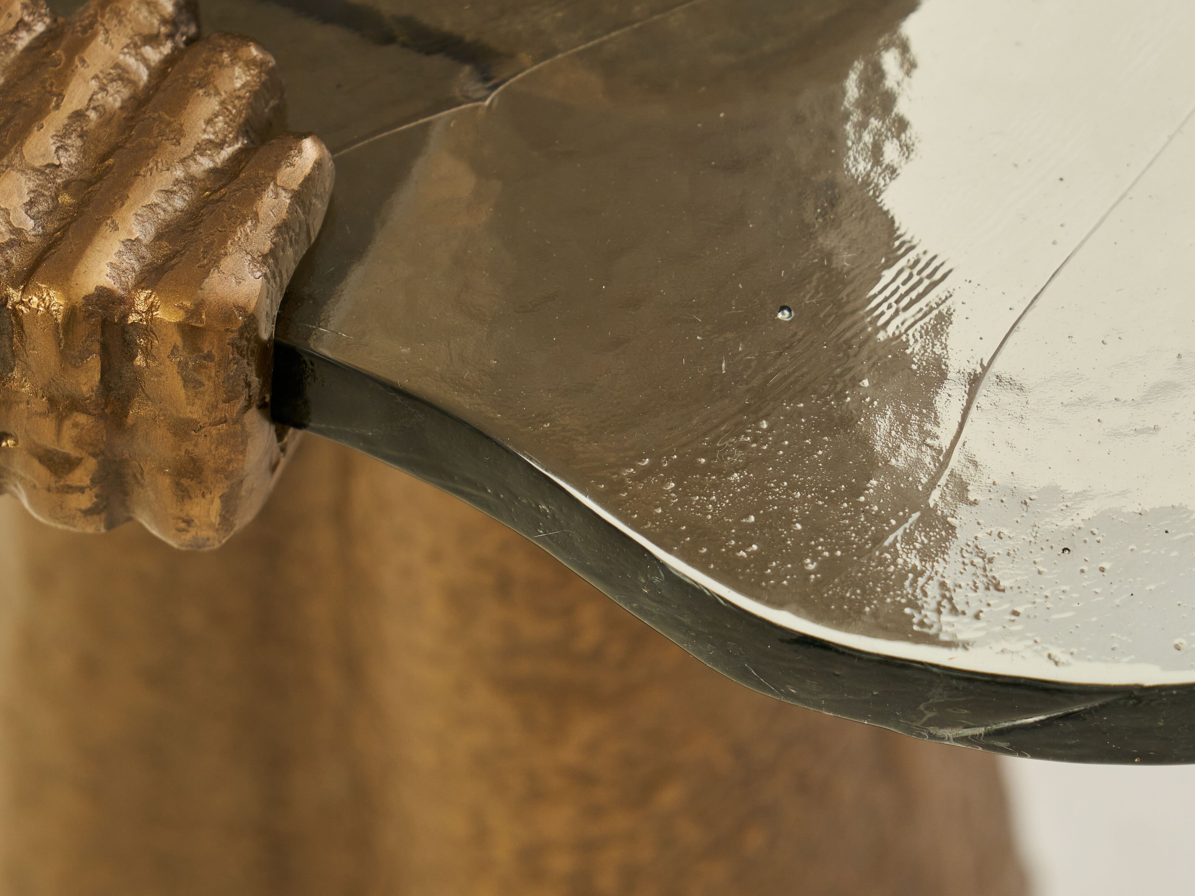 Журнальный столик из алюминия и стекла для гостиной LO Contemporary PAWS ARCH-00000149 - Вид №4