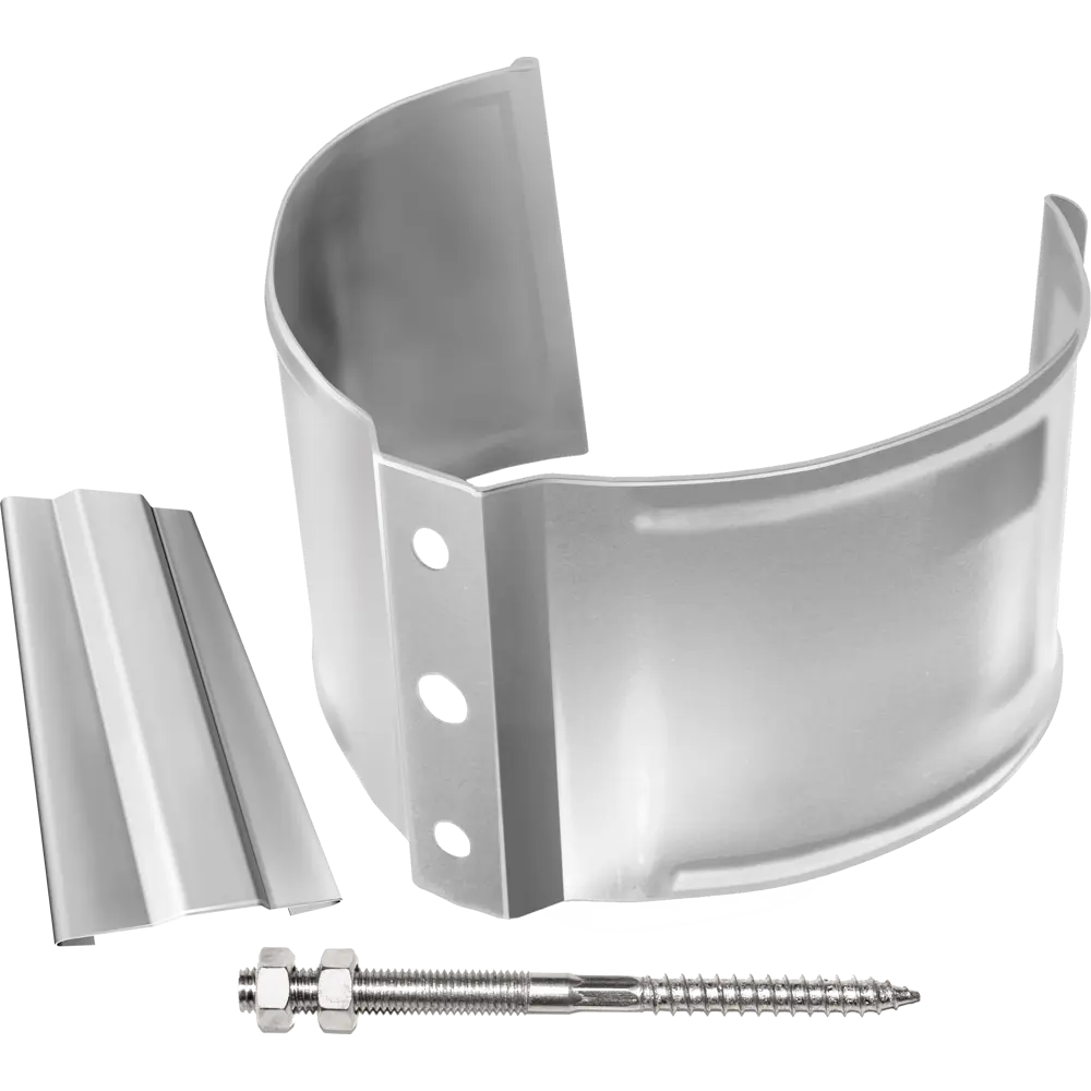 Крепление для трубы на кирпич 90 мм цвет сигнальный белый Grand Line STLM-2102062