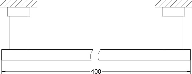TIF 008 Штанга для полотенца 40 cm LINEAG TIFFANY - Вид №1