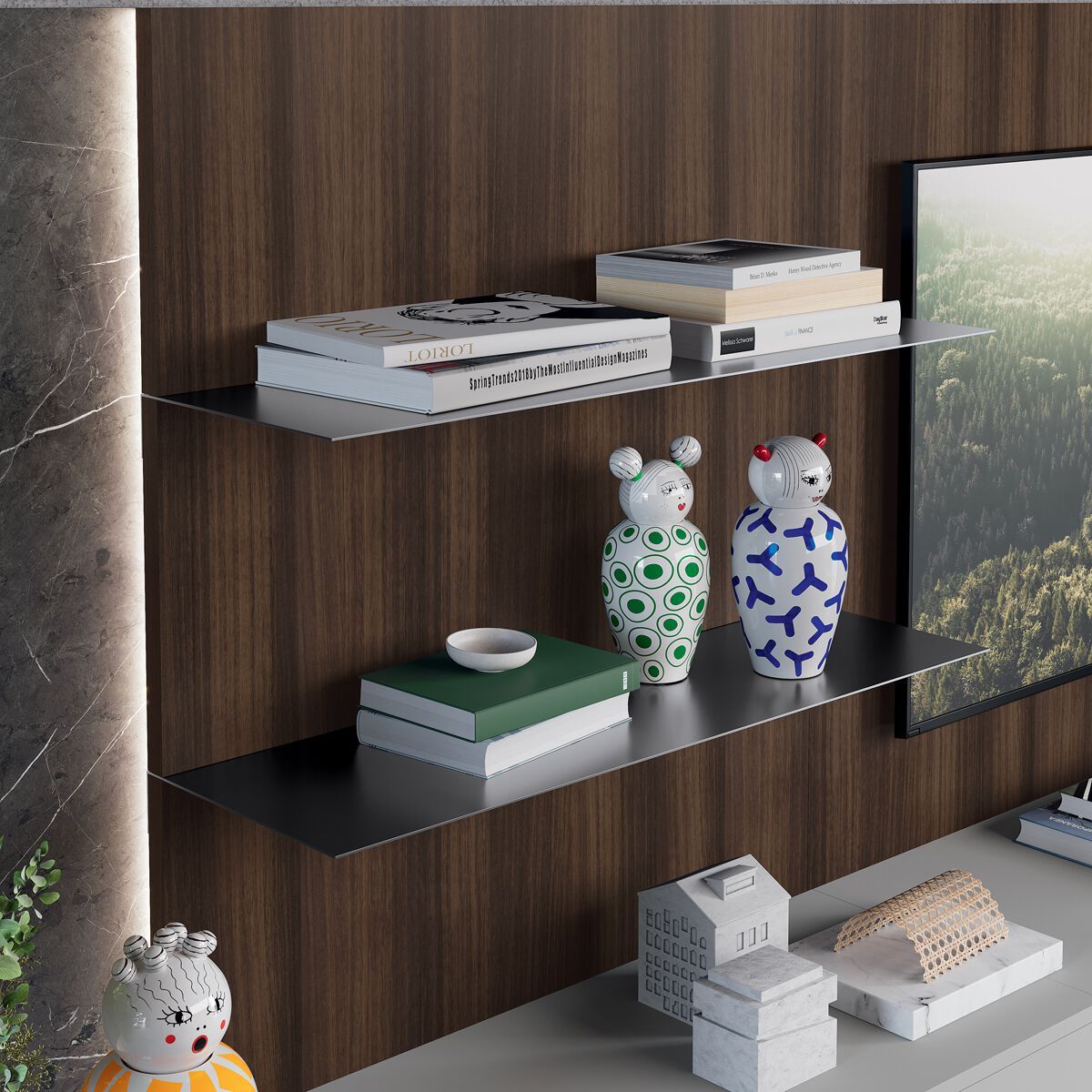 Деревянная секционная оборудованная стена Febal Casa DICIOTTO ARCH-00042839 - Вид №14