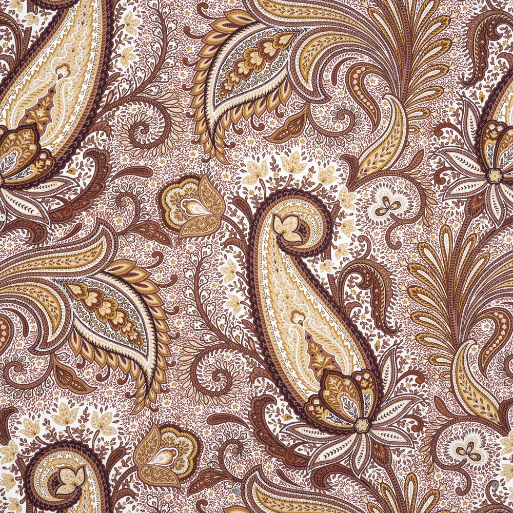 Штора на ленте «Огурцы» 145х180 см полиэстер цвет коричневый SEASONS STLM-2124112 - Вид №1