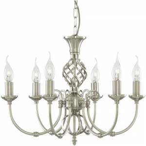 Подвесная люстра Arte Lamp Zanzibar A8392LM-6SS ARTE LAMP ДИЗАЙНЕРСКИЕ, ZANZIBAR 056174 Серебро