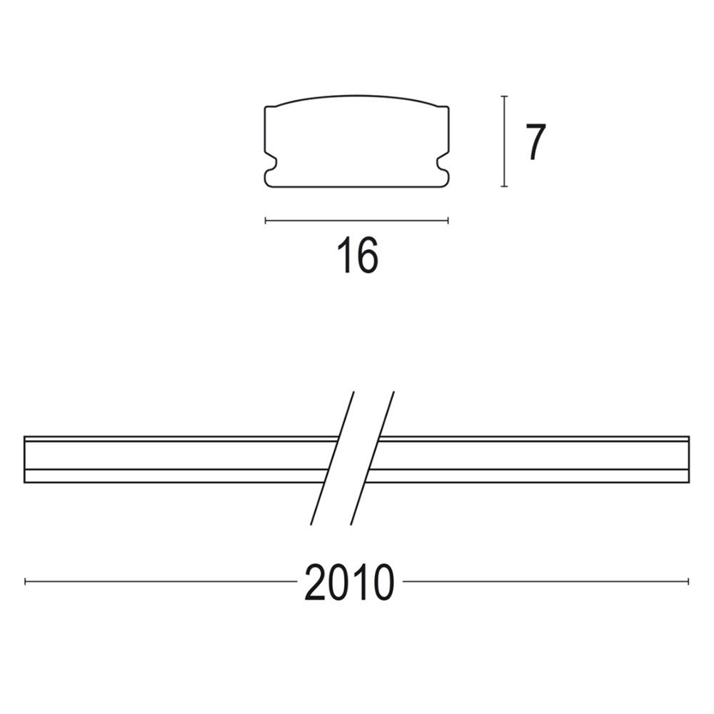 Linear 0W Flat Ghidini Линейный для освещения бухты .01 Белый (Матовый)  - Вид №1