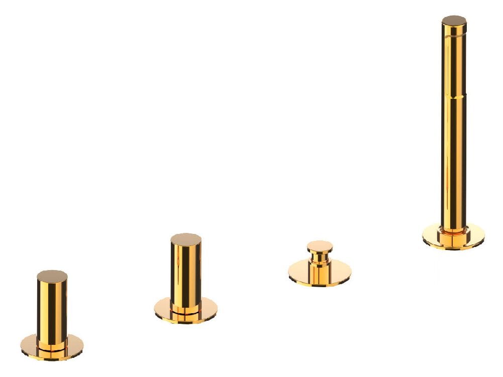 Смеситель для ванны с 4 отверстиями и ручным душем Rubinetterie Frattini Pepe XL ARCH-00026690 - Вид №1