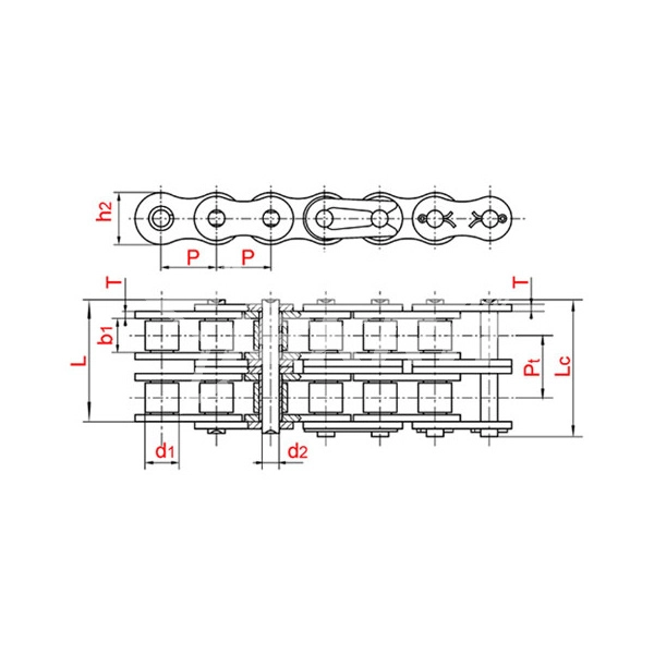IS4322 Соединительное звено для цепи 08B-2G ISKRA  - Вид №2