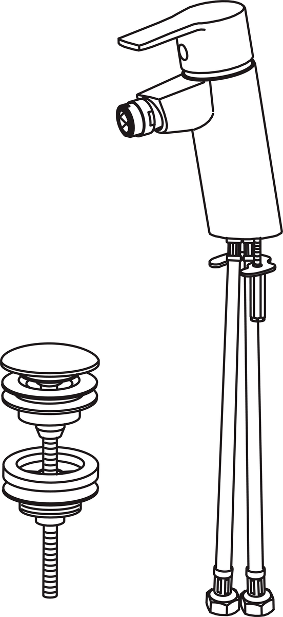 Oras 2818F Cмеситель для биде 2818F Cubista Хром  - Вид №2