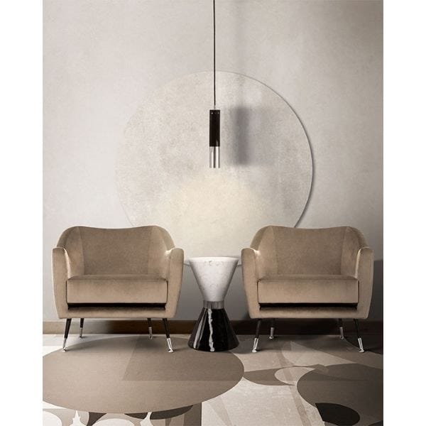 Круглый мраморный журнальный столик Essential Home Vinicinus ARCH-00086442 - Вид №1