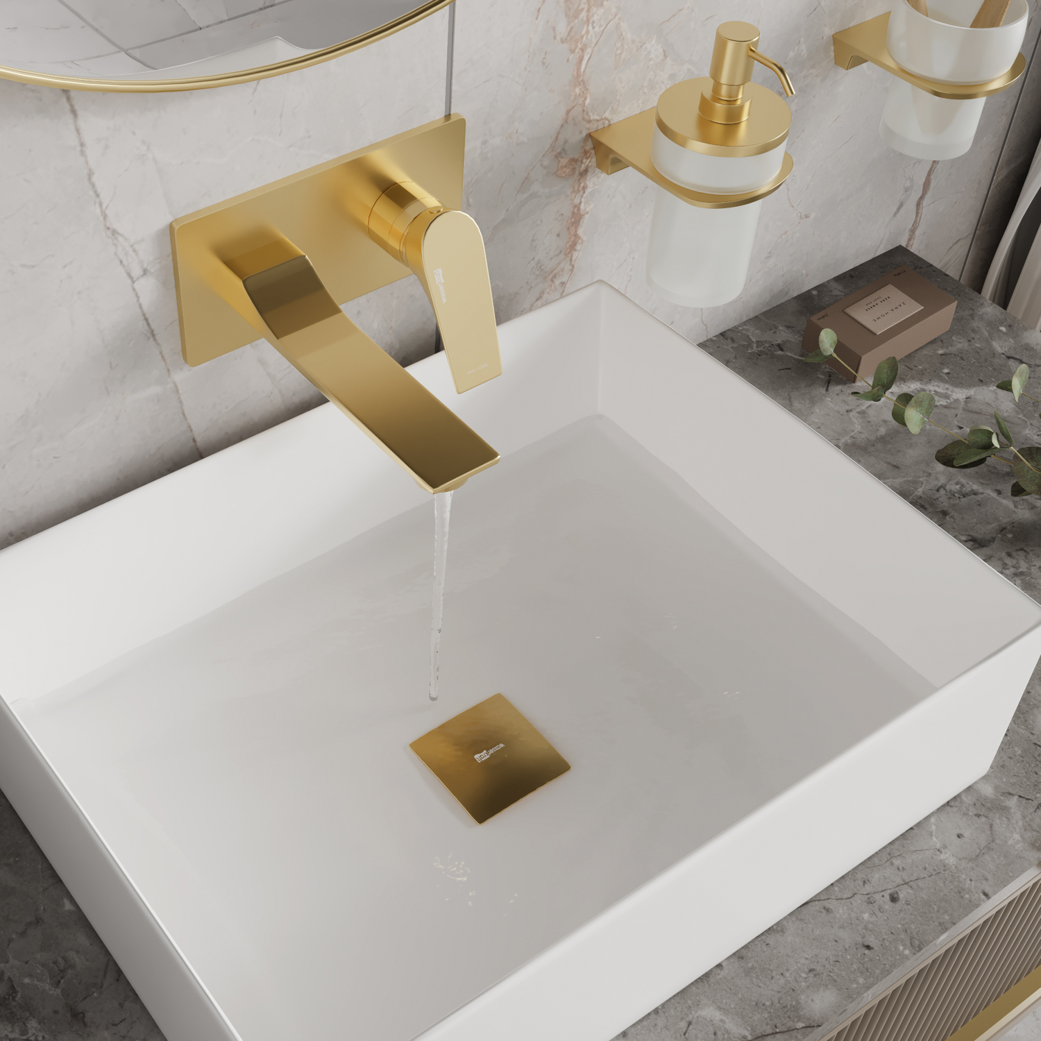 5530 Aisch Встраиваемый смеситель для раковины WasserKRAFT Aisch 5500 