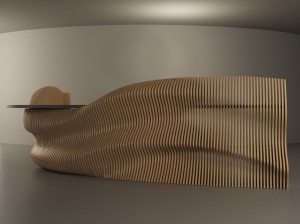 Стойка регистрации из фанеры