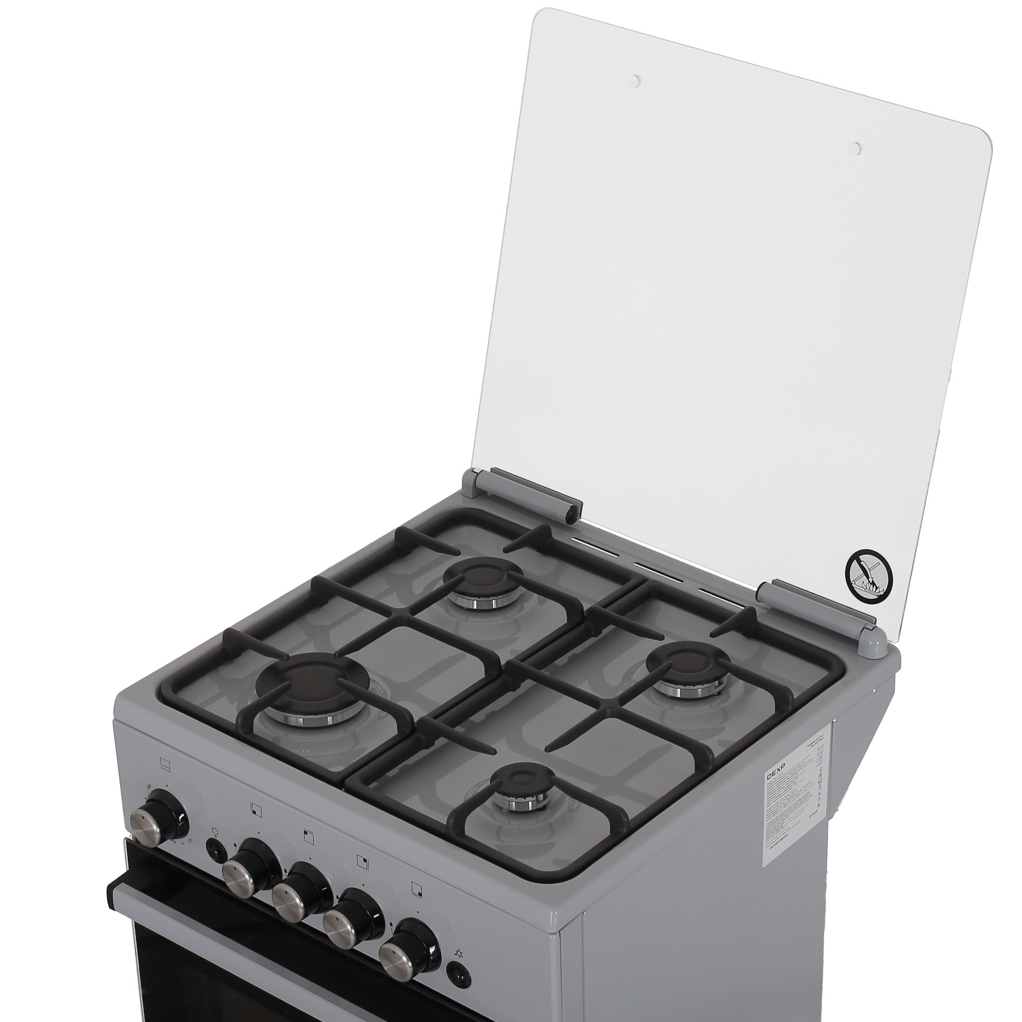 9082366 Газовая плита DEXP G25-1G серый STDN-0040825 - Вид №8