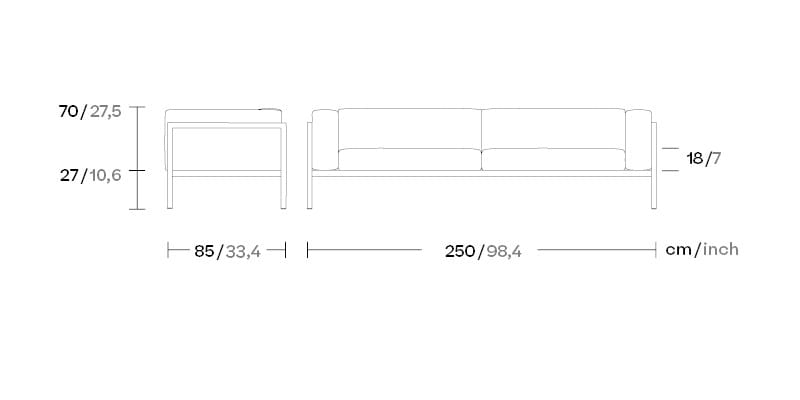 Ткань сад диван Kettal пейзаж ARCH-00065148 - Вид №8