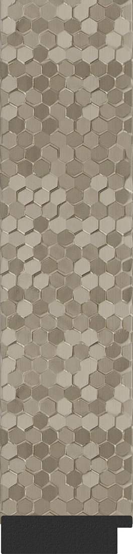 BY 6018 Зеркало напольное в багетной раме - соты титан 70 mm EVOFORM Definite floor - Вид №3