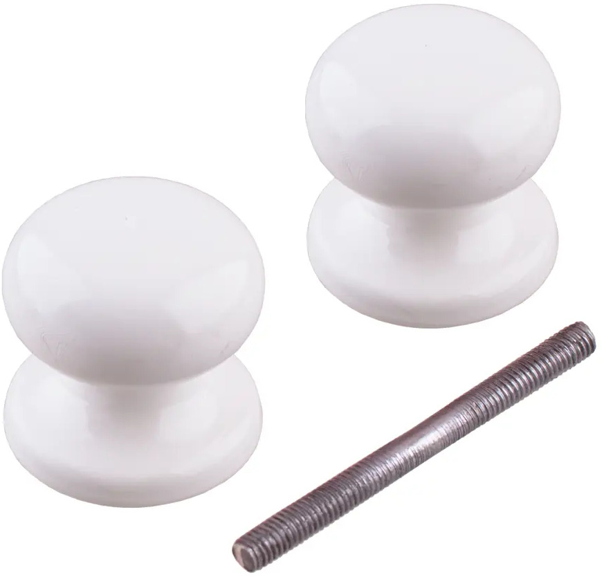 Дверная ручка-кнопка СТРОЙБАТ с цилиндровым механизмом 89341110