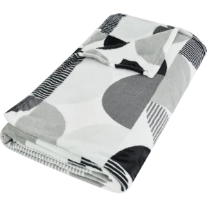 Плед Arli 200x220 см фланель цвет черно-белый