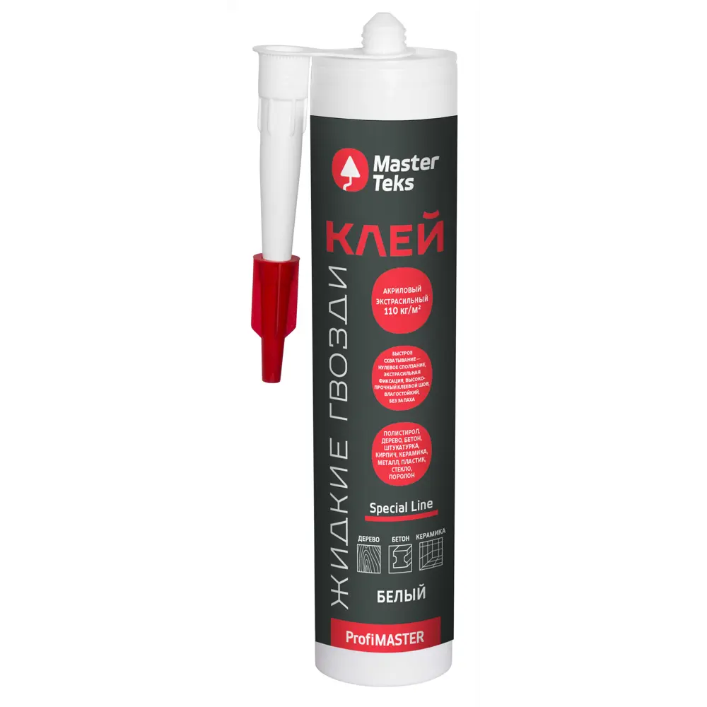 Клей акриловый MasterTeks экстрасильный белый 528 гр STLM-2190571