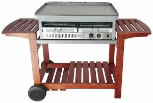 IL BRACERE Встроенный газовый мангал или столешница Bbq city